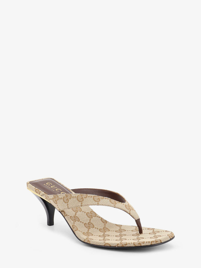 Gucci Vittoria Gg Fabric Flip-Flops Sandals