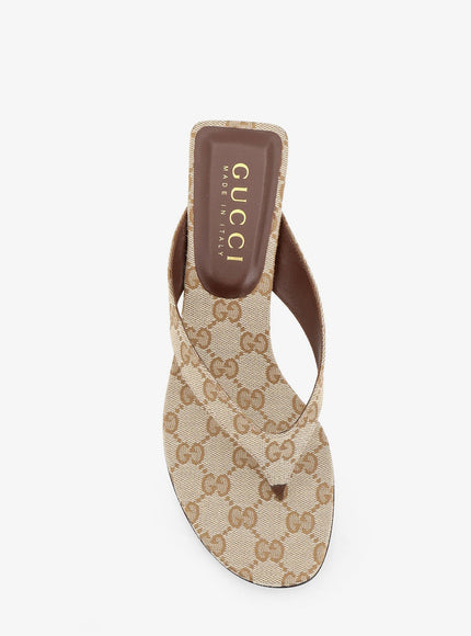 Gucci Vittoria Gg Fabric Flip-Flops Sandals