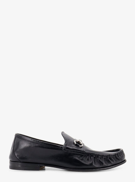 Gucci Gucci Lugano Leather Loafers Black