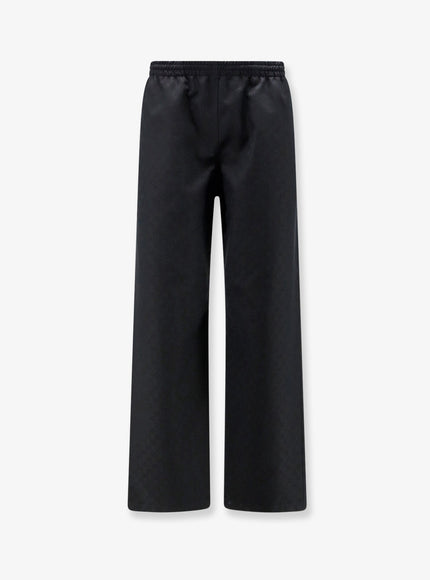 Gucci Leisure Gg Cotton Trousers Black