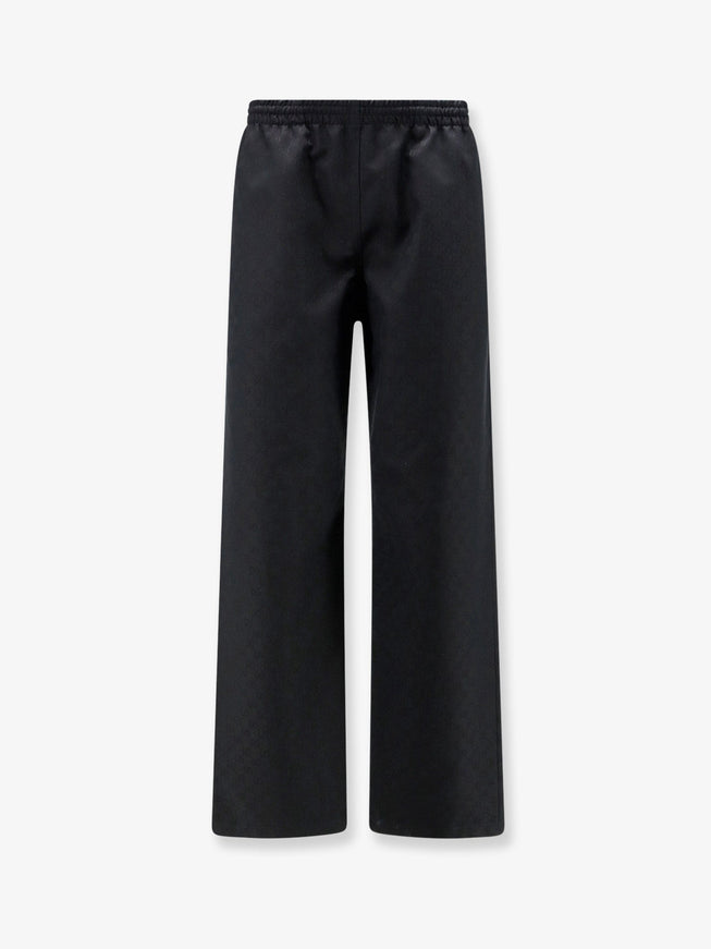 Gucci Leisure Gg Cotton Trousers Black