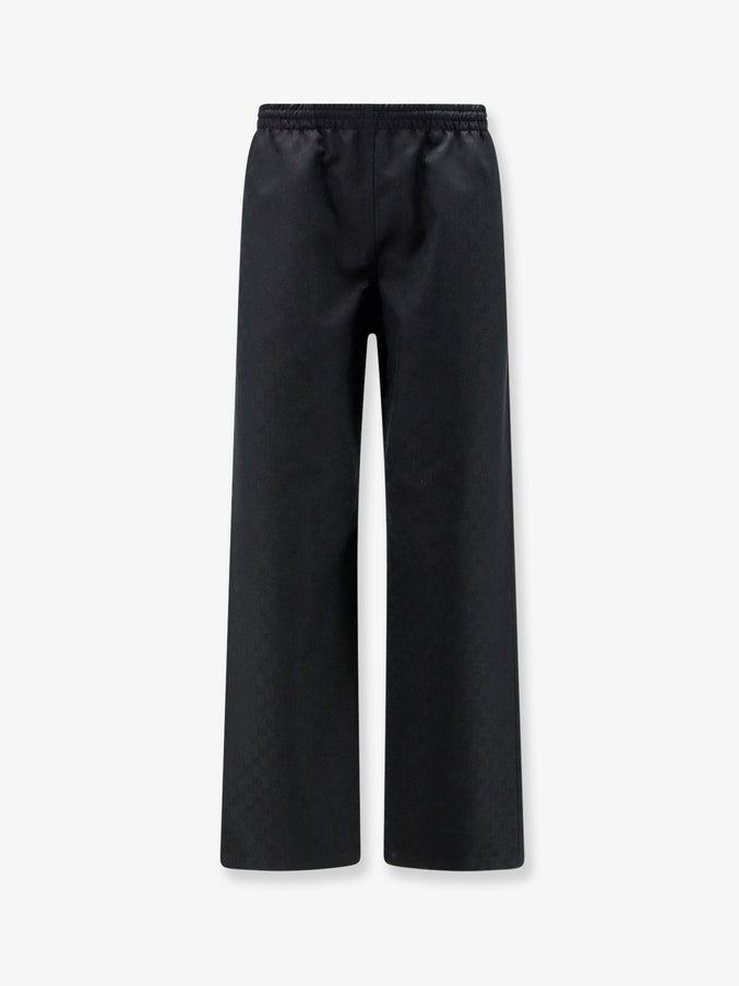 Gucci Leisure Gg Cotton Trousers Black