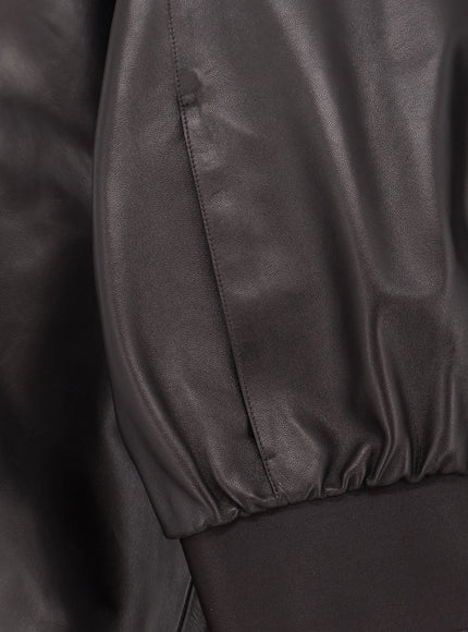 Gucci Soft Nappa Leather Bomber Jacket
