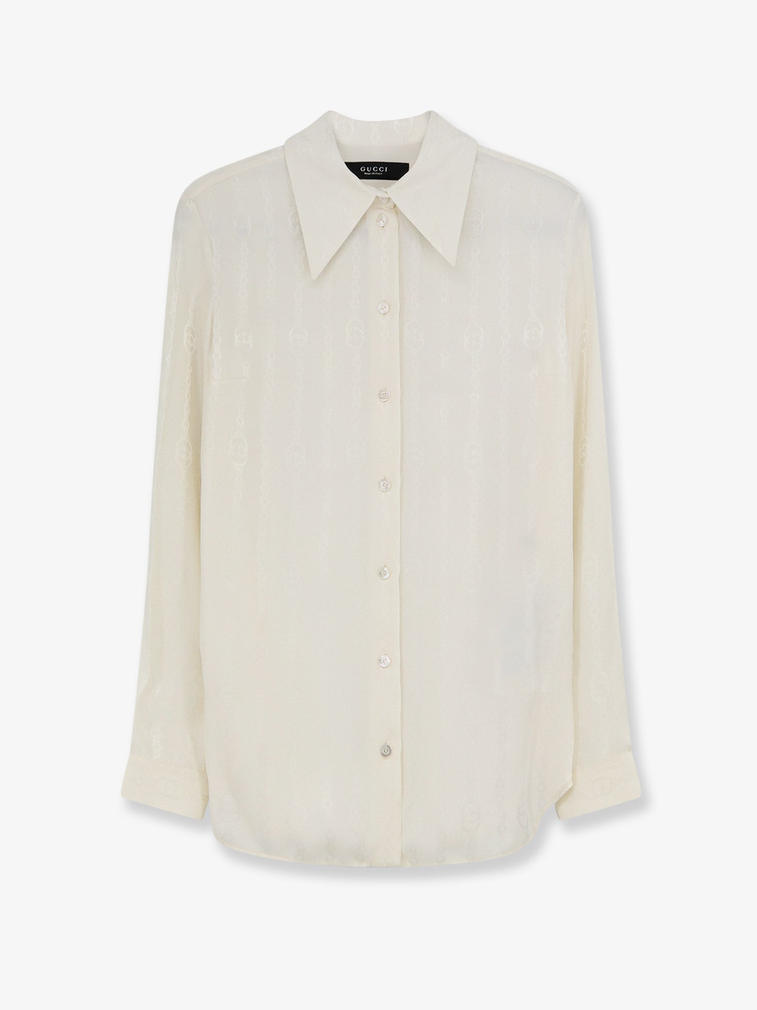 Gucci Silk Shirt With Iconic Print – Ellie Belle