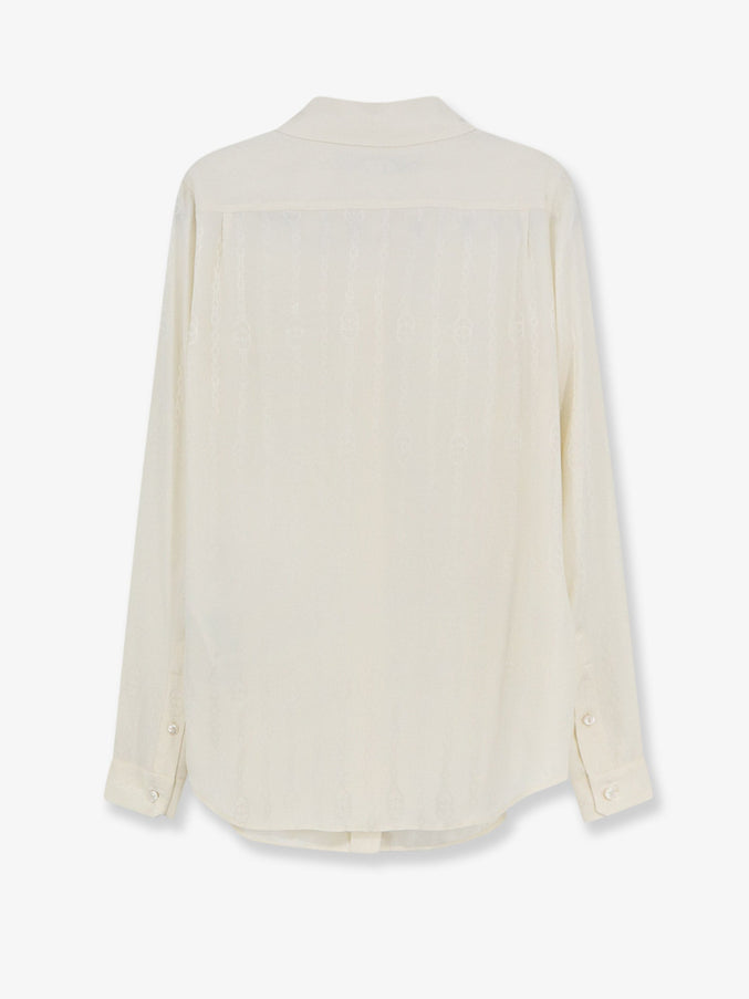 Gucci Silk Shirt With Iconic Print