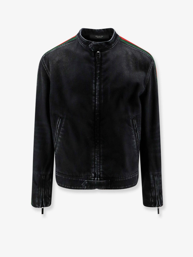 Gucci Black Denim Jacket Certified Cotton Jacket With A Faded Effect Black