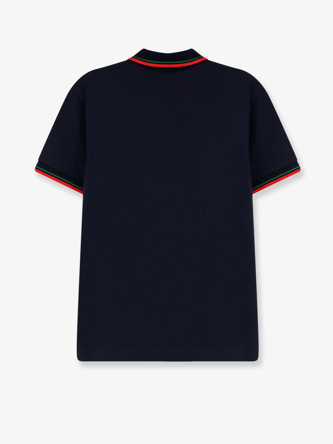 Gucci Cotton Polo Shirt With Embroidered Logo On The Front
