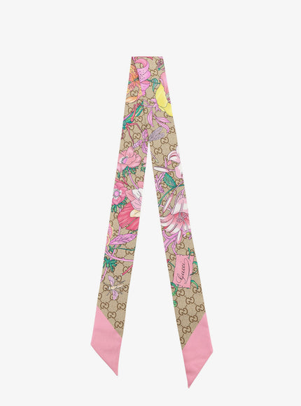 Gucci Silk Bandeau Uni Roseatepink