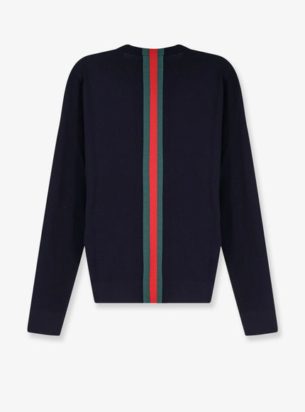 Gucci Cotton Sweater With Nastro Web Inlay