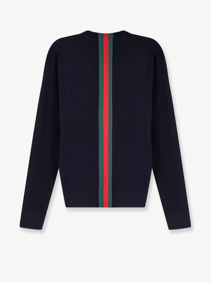 Gucci Cotton Sweater With Nastro Web Inlay