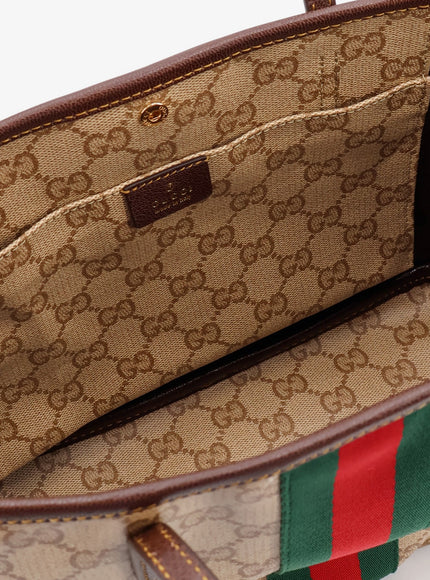 Gucci Tribeca Gg Fabric Shopping Bag