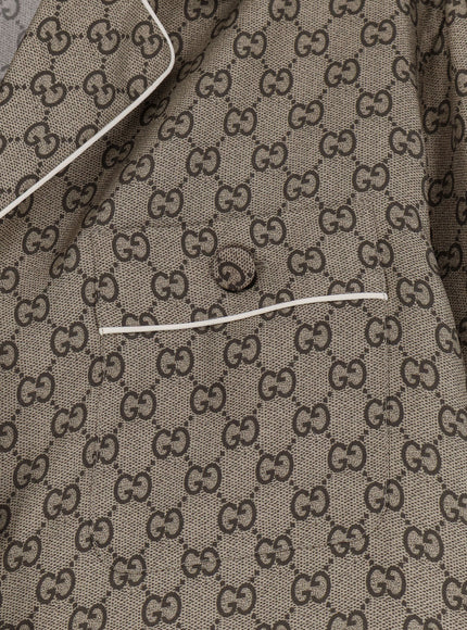 Gucci Silk Shirt With Gg Print