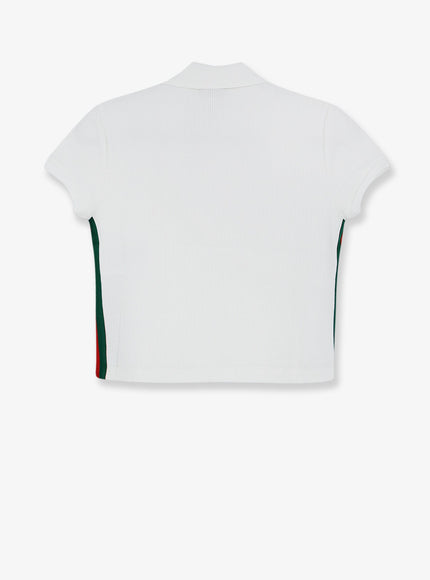 Gucci Ribbed Cotton Jersey Polo Shirt