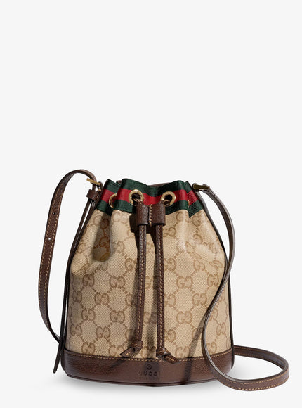 Gucci Gg Supreme Fabric Mini Bucket Bag Uni Beige