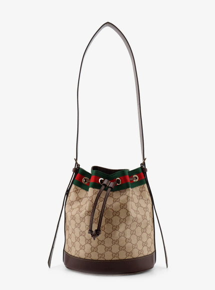 Gucci Gucci Venice Gg Fabric Bucket Bag Uni Beige