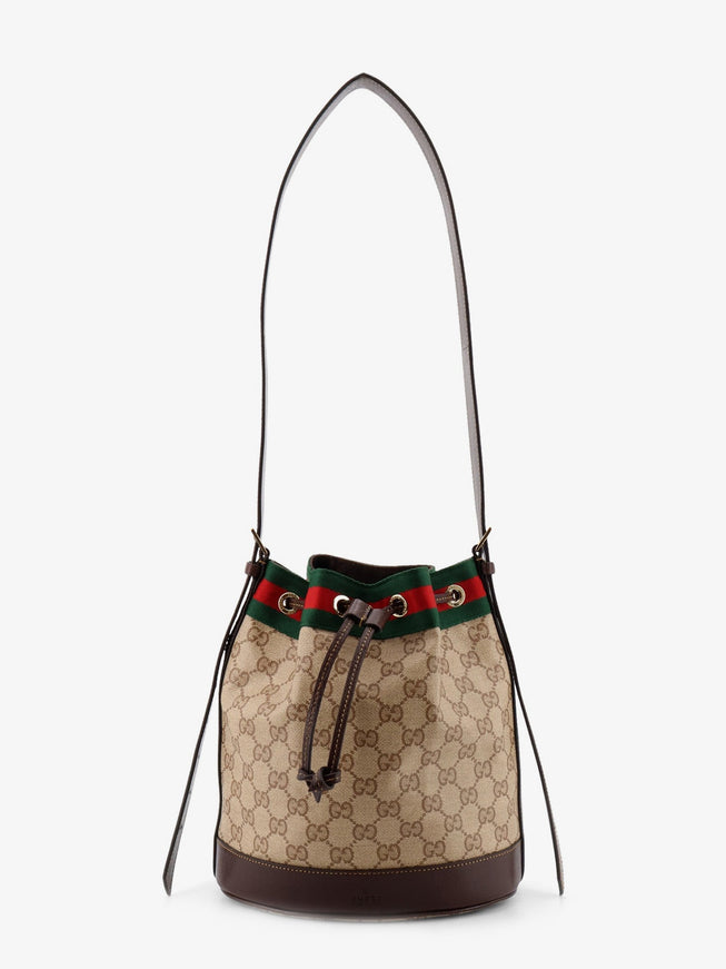Gucci Gucci Venice Gg Fabric Bucket Bag Uni Beige