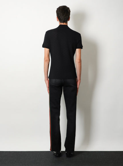 Gucci Gg Viscose Blend Polo Shirt