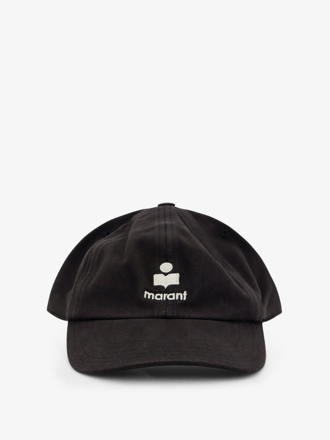 Isabel Marant Tomas Cotton Baseball Hat Faded Black