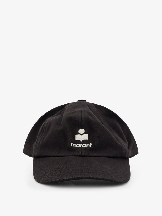 Isabel Marant Tomas Cotton Baseball Hat Faded Black