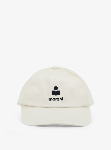 Isabel Marant Tomas Cotton Baseball Hat Ecrublack