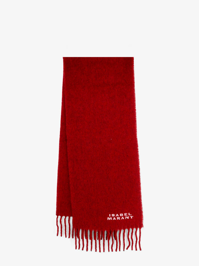Isabel Marant Firmy Alpaca Blend Scarf Uni Burgundy