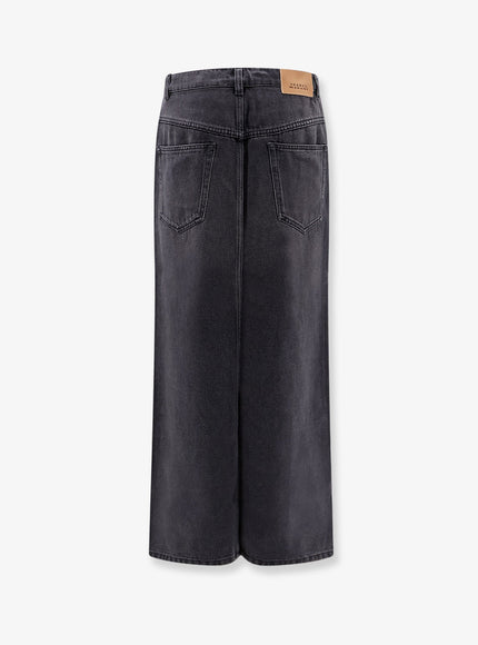 Isabel Marant Faharia Black Denim Skirt
