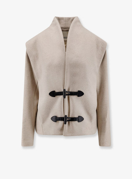Isabel Marant Toria Wool And Cashmere Coat Sand
