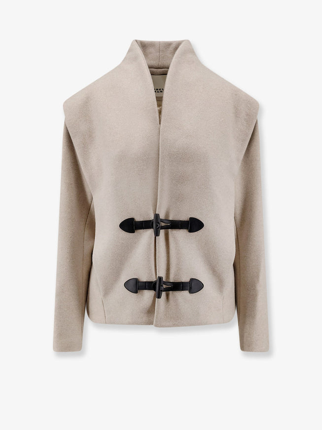 Isabel Marant Toria Wool And Cashmere Coat Sand