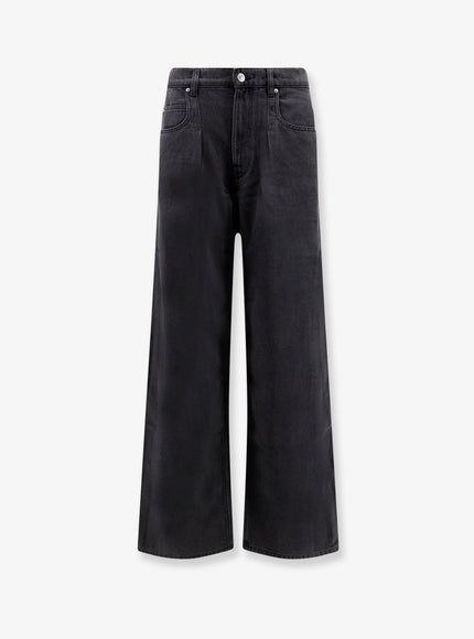 Isabel Marant Rodayna Black Denim Jeans Faded Black