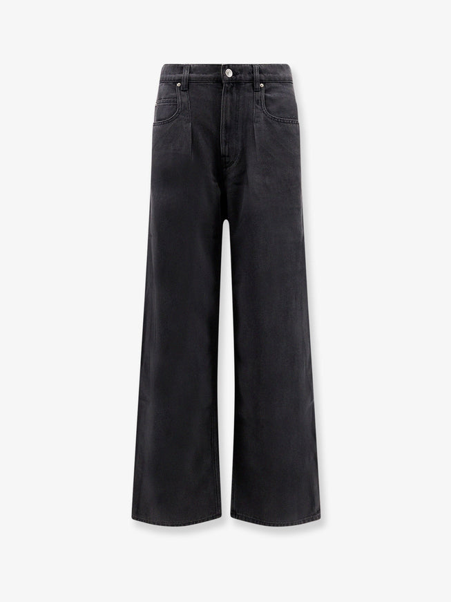 Isabel Marant Rodayna Black Denim Jeans Faded Black