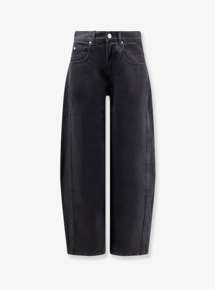 Isabel Marant Oriane Black Denim Trousers Faded Black