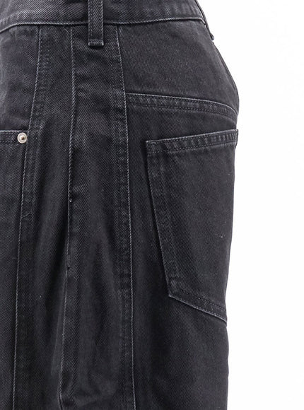 Isabel Marant Oriane Black Denim Trousers