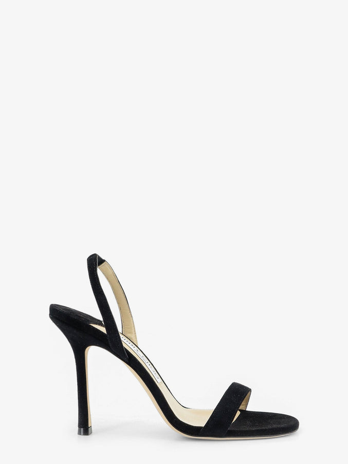 Jimmy Choo Jenn 100 Suede Sandals Black