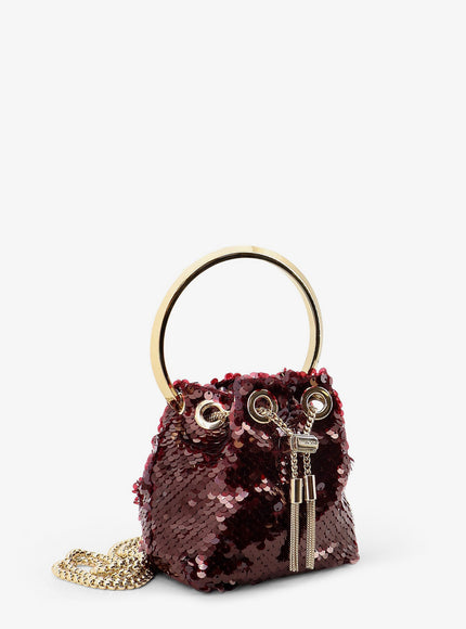 Jimmy Choo Micro Bonbon Crossbody Bag With All-Over Sequins