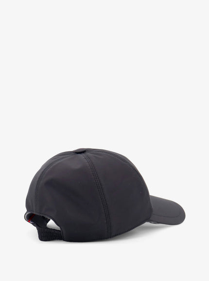 Kiton Ciro Paone Nylon Hat With Embroidered Logo On The Front