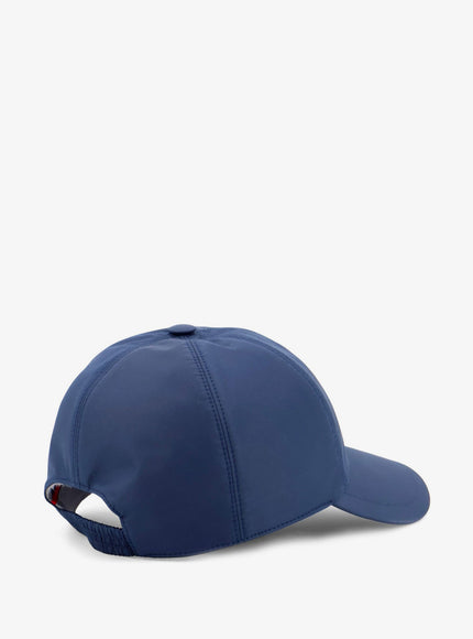 Kiton Ciro Paone Nylon Hat With Embroidered Logo On The Front