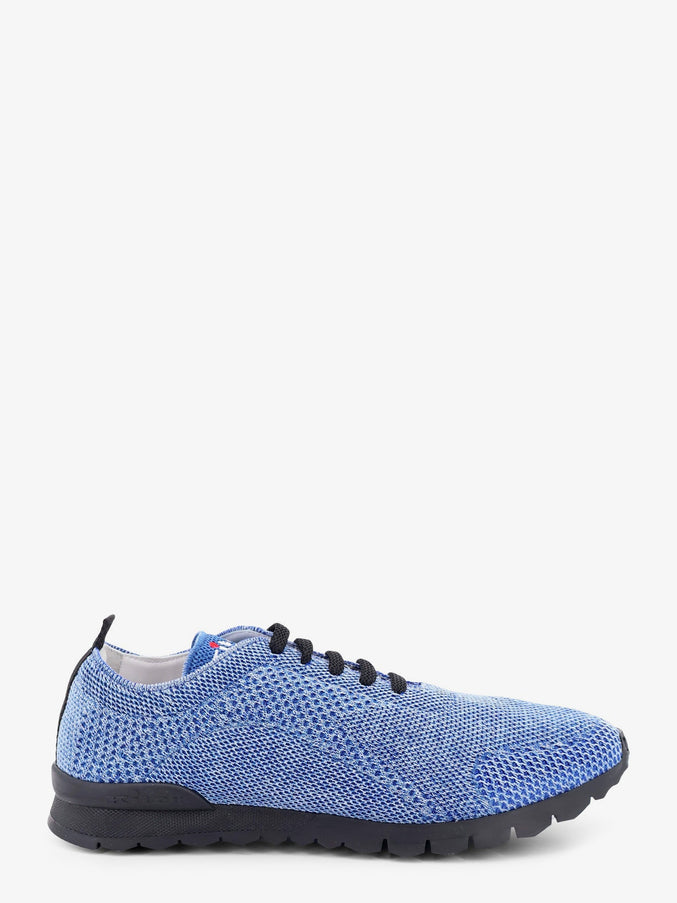 Kiton Ciro Paone Knitted Fabric Sneakers With Embroidered Logo Jeans