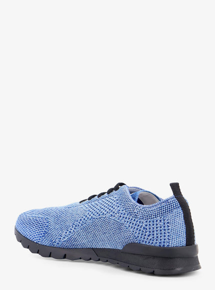 Kiton Ciro Paone Knitted Fabric Sneakers With Embroidered Logo