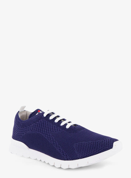 Kiton Ciro Paone Knitted Fabric Sneakers With Embroidered Logo