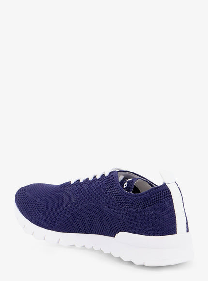 Kiton Ciro Paone Knitted Fabric Sneakers With Embroidered Logo