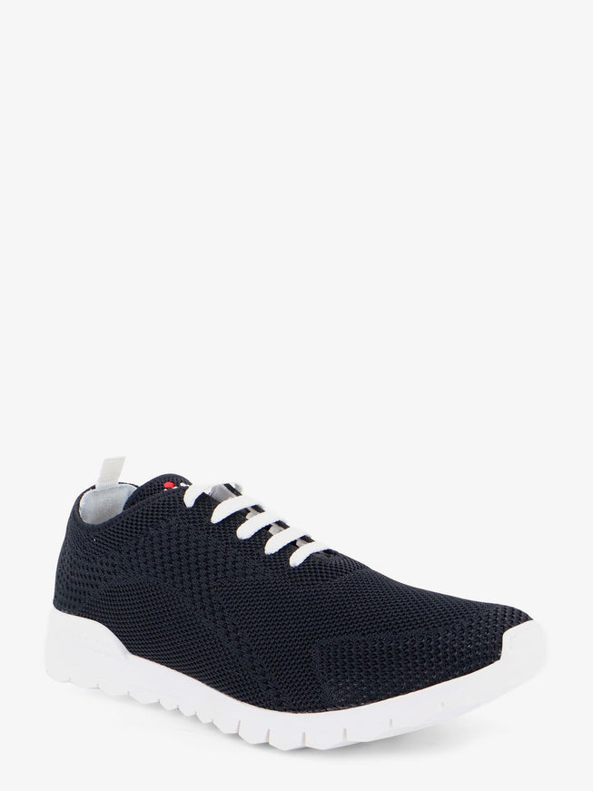 Kiton Ciro Paone Knitted Fabric Sneakers With Embroidered Logo