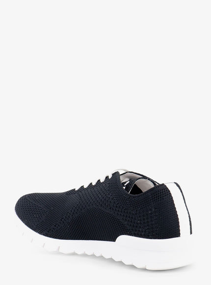 Kiton Ciro Paone Knitted Fabric Sneakers With Embroidered Logo