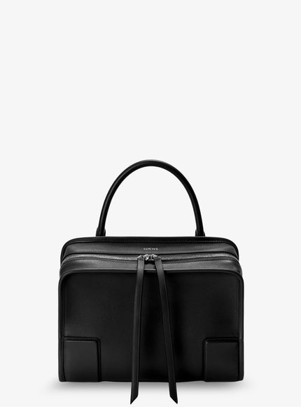 Loewe Amazona 180 Leather Handbag Uni Black