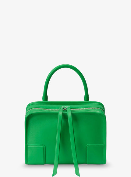 Loewe Amazona 180 Leather Handbag Uni Clover Green