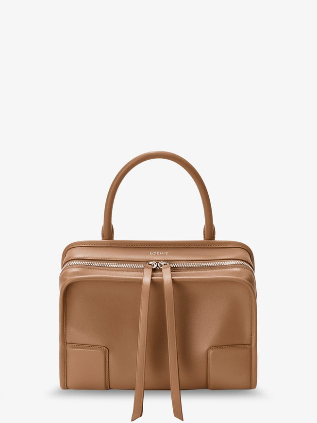Loewe Amazona 180 Leather Handbag Uni Mocha