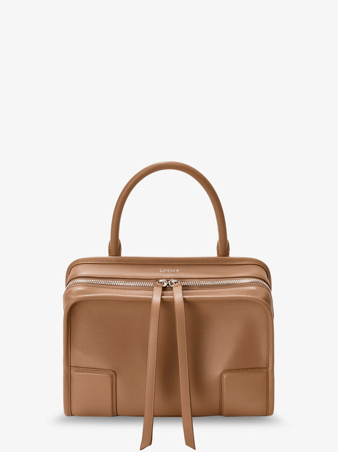 Loewe Amazona 180 Leather Handbag Uni Mocha