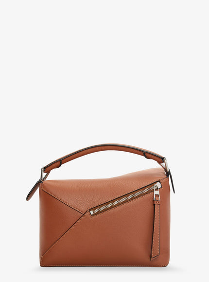 Loewe Puzzle Edge Leather Handbag With Engraved Anagram Logo