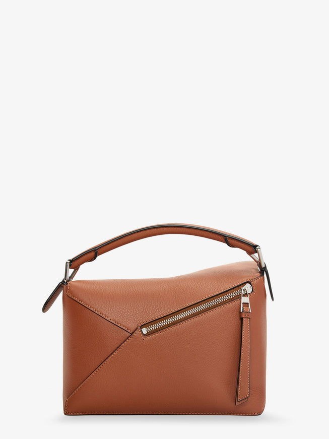 Loewe Puzzle Edge Leather Handbag With Engraved Anagram Logo