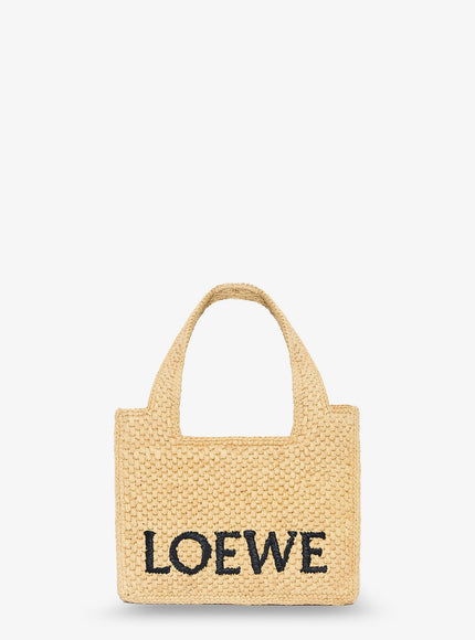 Loewe Paula's Ibiza -Loewe Front Mini Raffia Handbag Uni Natural