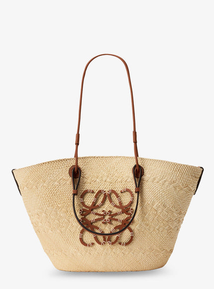 Loewe Paula's Ibiza -Anagram Raffia And Leather Shoulder Bag Uni Naturaltan